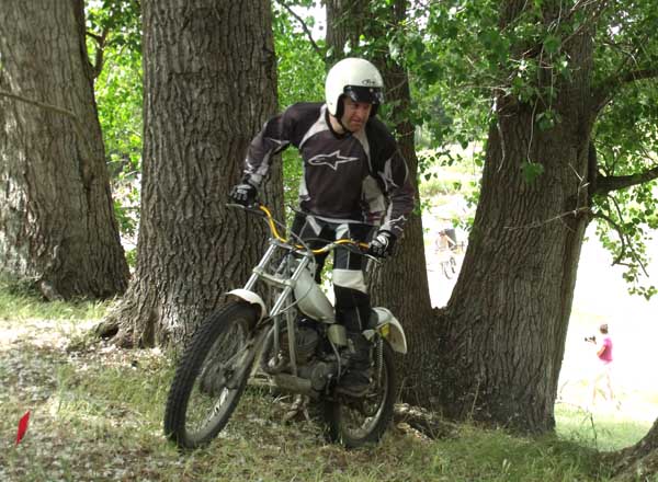 Spencerville Classic Trials Ian Kimpton. Yamaha TY175